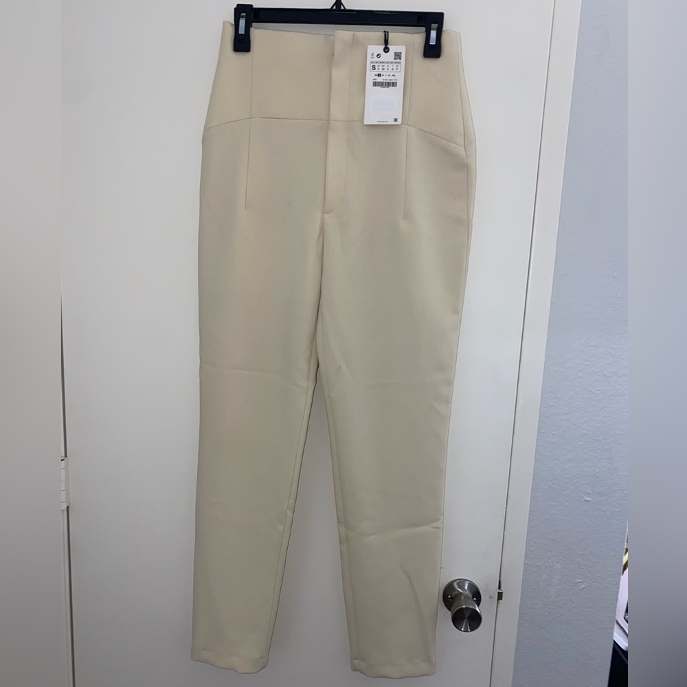 Zara High-rise Cigarette Pants NWT